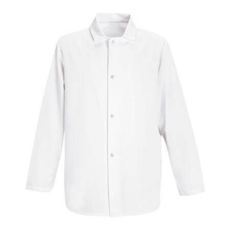 Vf Imagewear Red Kap Gripper-Front Short Butcher Coat, White, Polyester/Cotton, XL 0416WHRGXL